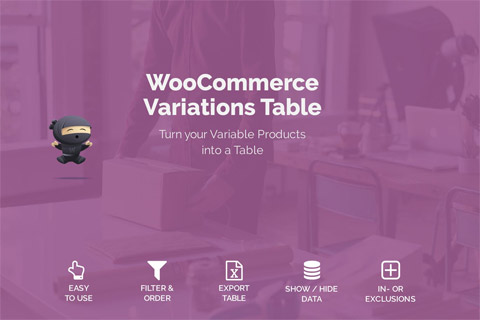 WordPress плагин CodeCanyon WooCommerce Variations Table