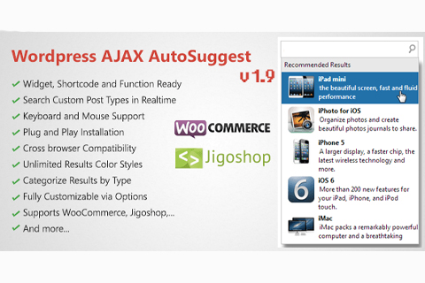 CodeCanyon WordPress AJAX AutoSuggest