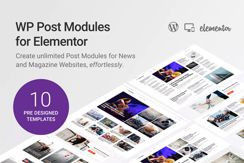 WordPress плагин CodeCanyon WP Post Modules for Elementor