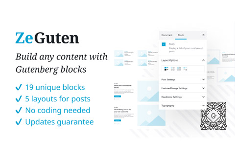WordPress плагин CodeCanyon ZeGuten