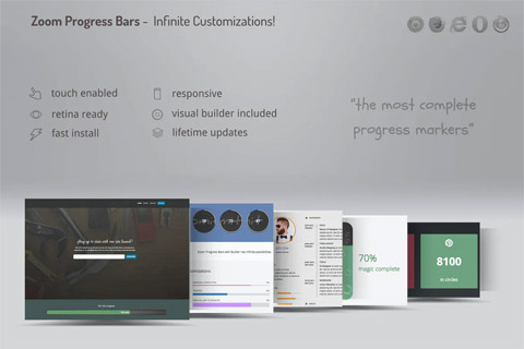 WordPress плагин CodeCanyon Zoom Progress Bars