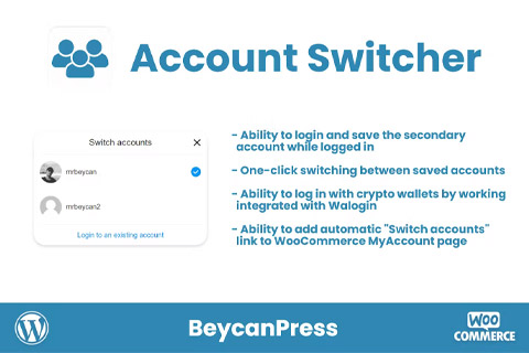 WordPress плагин CodeCanyon Account Switcher