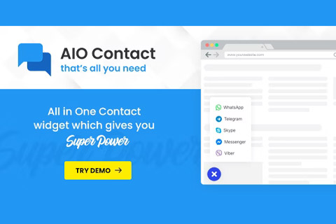 WordPress плагин CodeCanyon AIO Contact