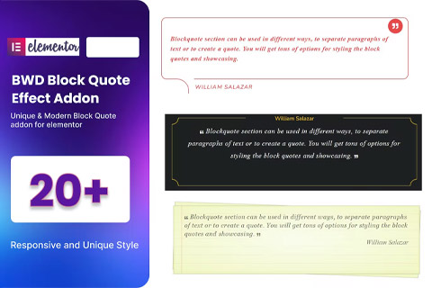 WordPress плагин CodeCanyon BWD Block Quote