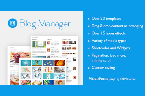 WordPress плагин CodeCanyon Blog Manager