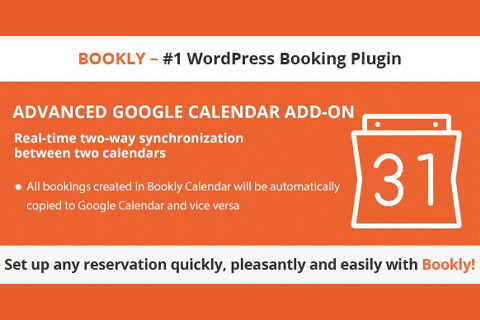 WordPress плагин CodeCanyon Bookly Advanced Google Calendar