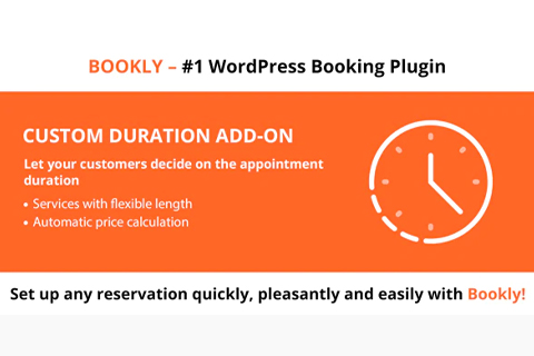 WordPress плагин CodeCanyon Bookly Custom Duration