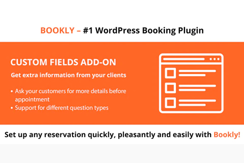 WordPress плагин CodeCanyon Bookly Custom Fields