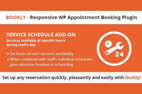 WordPress плагин CodeCanyon Bookly Service Schedule