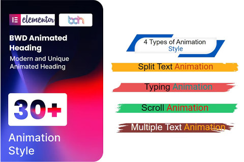 WordPress плагин CodeCanyon BWD Animated Heading