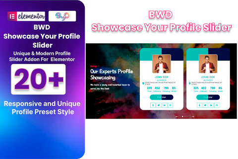 WordPress плагин CodeCanyon BWD Showcase Your Profile Slider