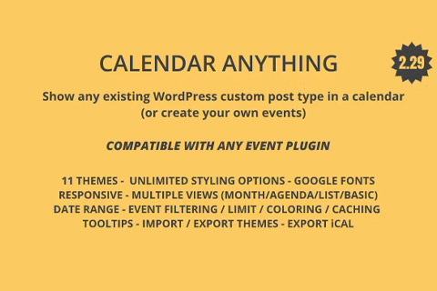 WordPress плагин CodeCanyon Calendar Anything