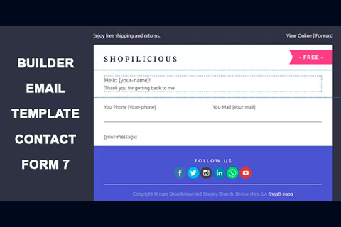 WordPress плагин CodeCanyon Contact Form 7 Email Template Builder