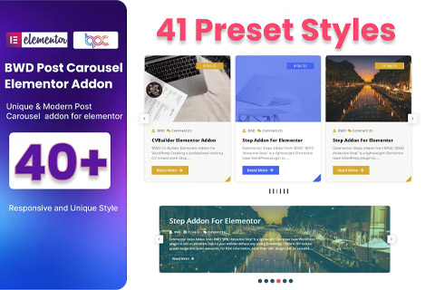 WordPress плагин CodeCanyon BWD Creative Post Carousel