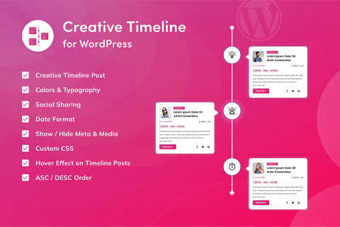 WordPress плагин CodeCanyon Creative Timeline