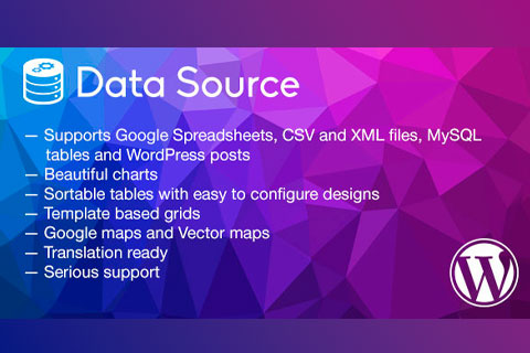 WordPress плагин CodeCanyon Data Source