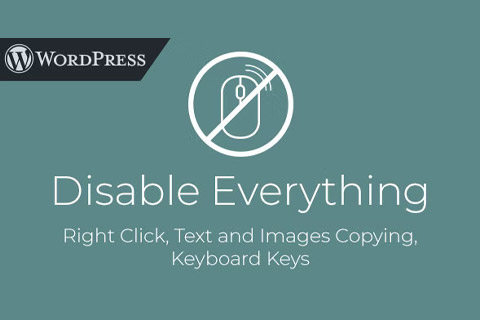 WordPress плагин CodeCanyon Disable Everything