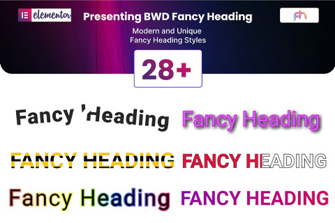 WordPress плагин CodeCanyon BWD Fancy Heading