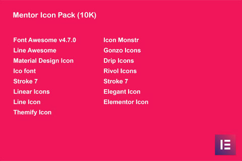 WordPress плагин CodeCanyon Mentor Icon Pack