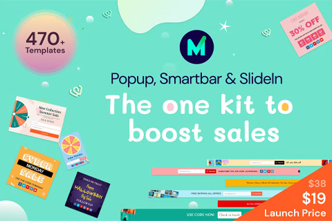 WordPress плагин CodeCanyon MyShopKit Popup SmartBar SlideIn