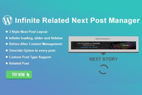 WordPress плагин CodeCanyon Infinite Related Next Post Manager