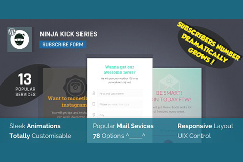 WordPress плагин CodeCanyon Ninja Kick Subscription