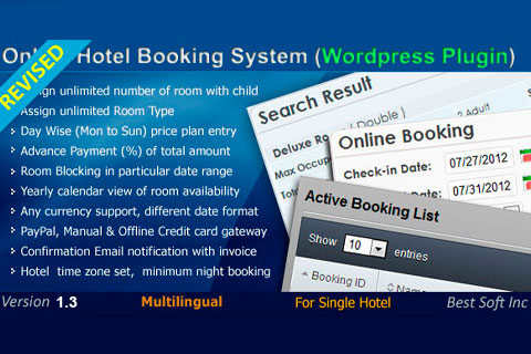 WordPress плагин CodeCanyon Online Hotel Booking System