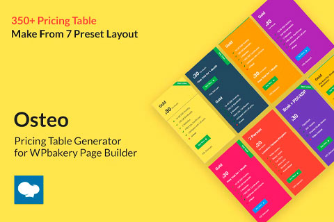 WordPress плагин CodeCanyon Osteo Pricing Table