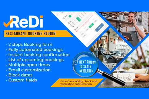 WordPress плагин CodeCanyon ReDi Restaurant Booking