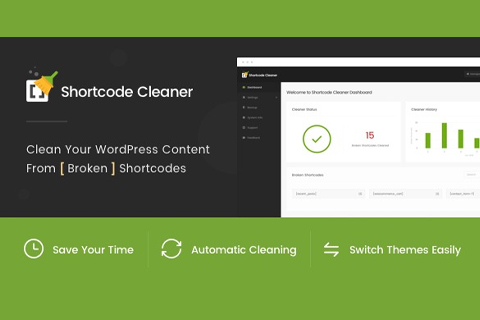 WordPress плагин CodeCanyon Shortcode Cleaner