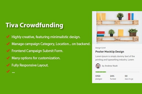 WordPress плагин CodeCanyon Tiva Crowdfunding