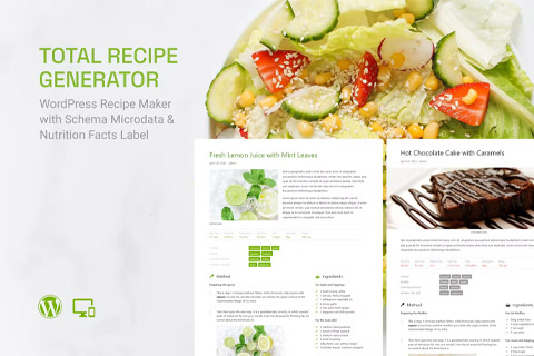 WordPress плагин CodeCanyon Total Recipe Generator