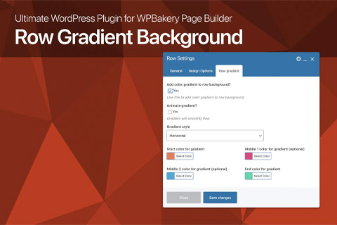 CodeCanyon Ultimate Row Gradient Background