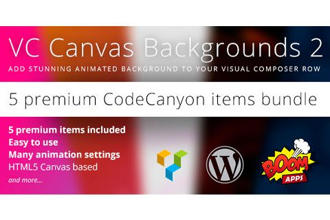 CodeCanyon Visual Composer Canvas Backgrounds Bundle