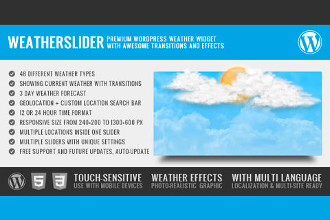 WordPress плагин CodeCanyon WeatherSlider WP