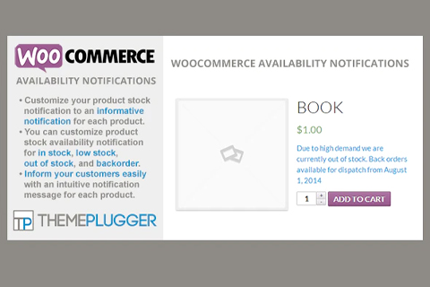 WordPress плагин CodeCanyon WooCommerce Availability Notifications
