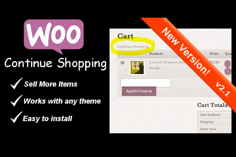 WordPress плагин CodeCanyon WooCommerce Continue Shopping Link