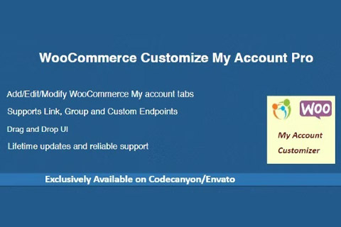 CodeCanyon WooCommerce Customize My Account Pro