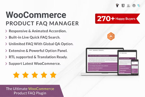 WordPress плагин CodeCanyon WooCommerce Product FAQ Manager