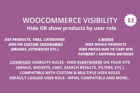 WordPress плагин CodeCanyon Woocommerce Visibility