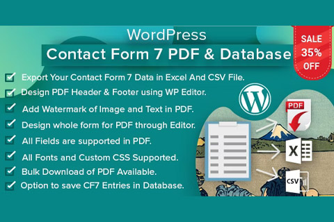 WordPress плагин CodeCanyon WordPress Contact Form 7 PDF