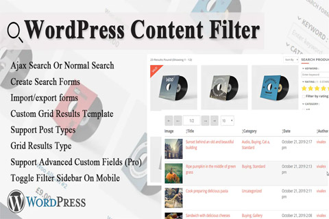 CodeCanyon WordPress Content Filter