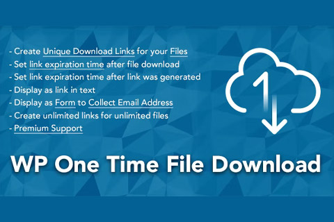 WordPress плагин CodeCanyon WP One Time File Download