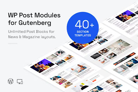 WordPress плагин CodeCanyon WP Post Modules for Gutenberg