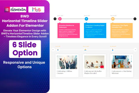 WordPress плагин CodeCanyon BWD Horizontal Timeline Slider