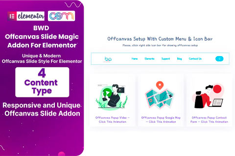 WordPress плагин CodeCanyon BWD Offcanvas Slide Magic