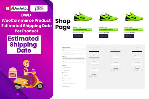 WordPress плагин CodeCanyon BWD Product Estimated Shipping Date