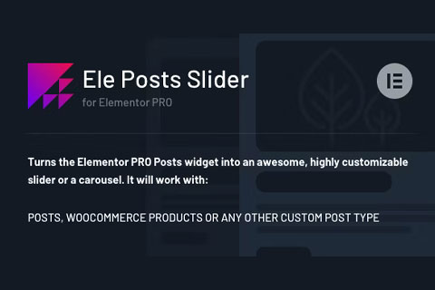 WordPress плагин CodeCanyon Ele Posts Slider