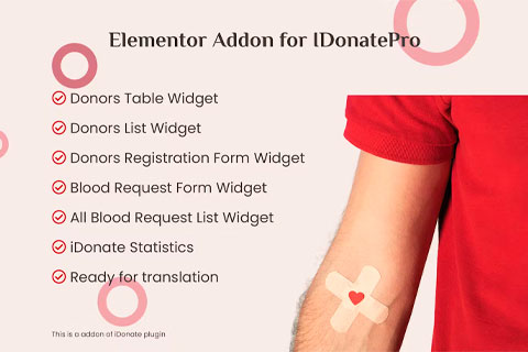 WordPress плагин CodeCanyon Elementor Addon for IDonatePro