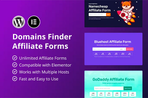CodeCanyon Hosting Domains Finder Affiliate Forms